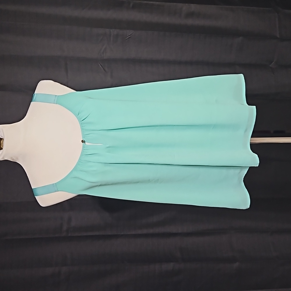 Lane Bryant aqua flowy tank